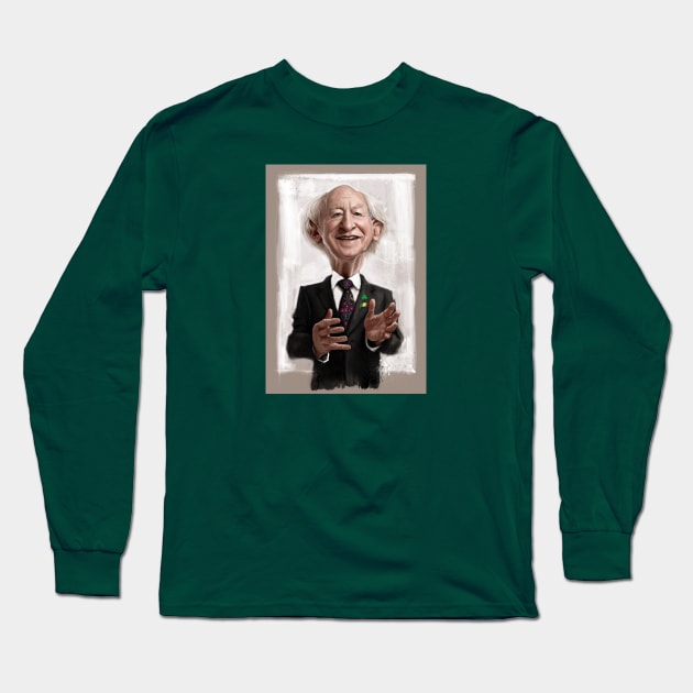 President MD Higgins Long Sleeve T-Shirt by AndreKoeks